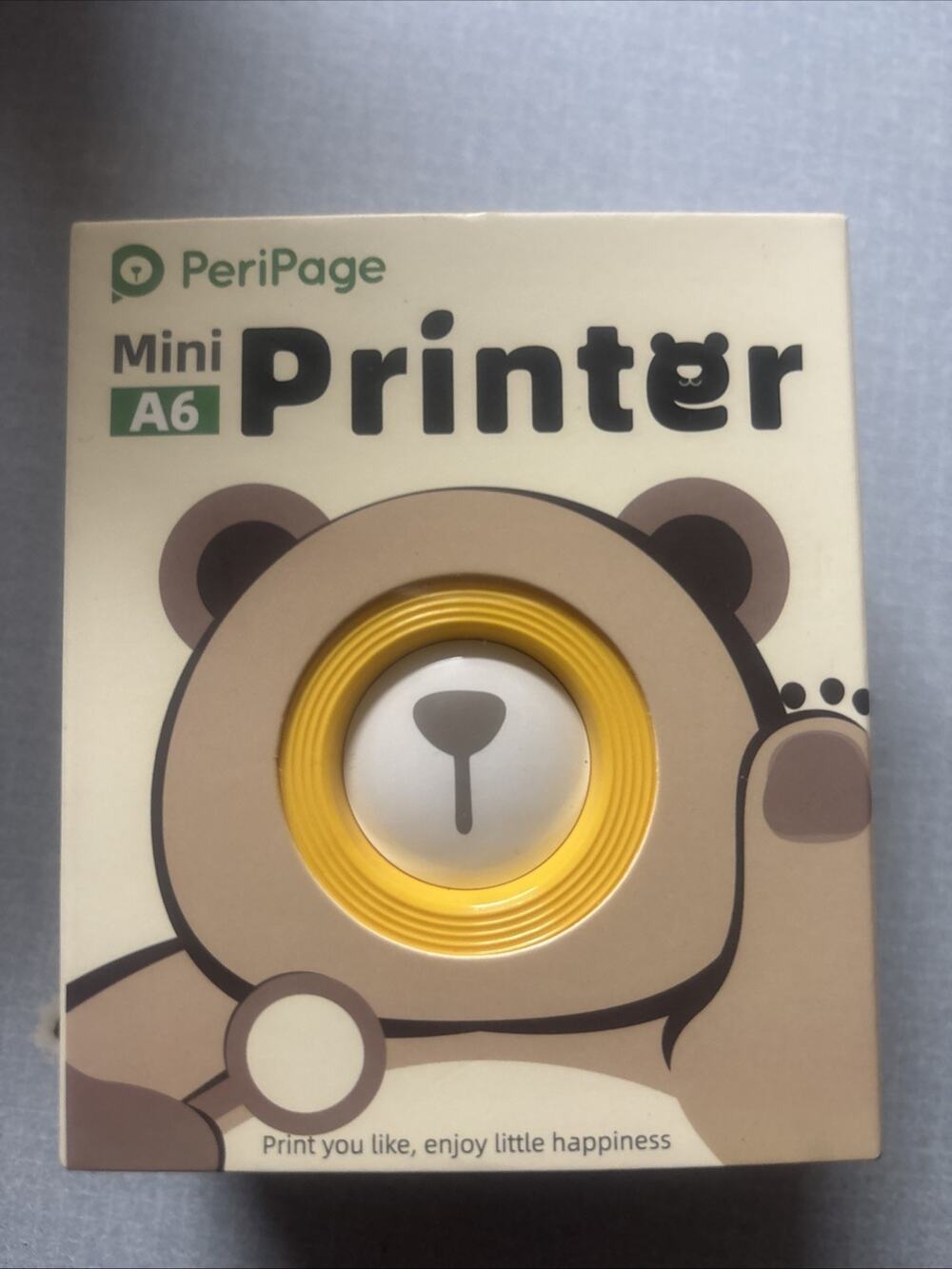 Peripage mini printer A6 Portable Thermal Yellow